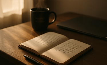 : stoic-journaling-for-daily-practice An ancient stone fortress standing strong against a stormy sky, a visual metaphor for the Stoic concept of the Inner Citadel and mental resilience